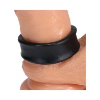 Anillo para el Pene Convexo Negro Rock Solid para Placer