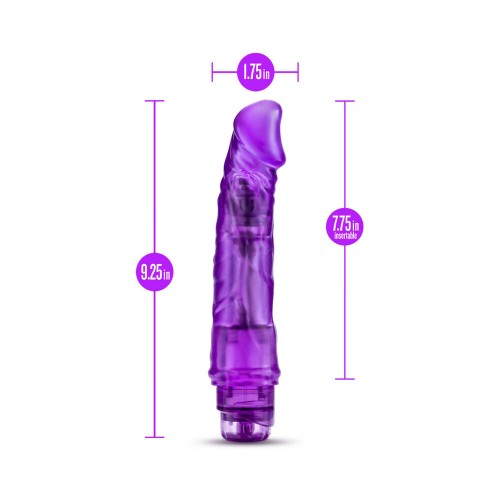 B Yours Vibe 6 Realistic Vibrating Dildo Purple