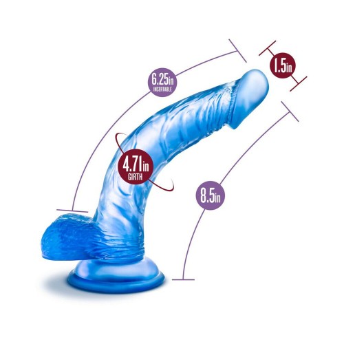 Dildo Realista con Testículos B Yours Sweet 'n Hard 7 Azul