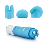 Rose Revitalize Massage Kit Mini Vibrator & Attachments Blue