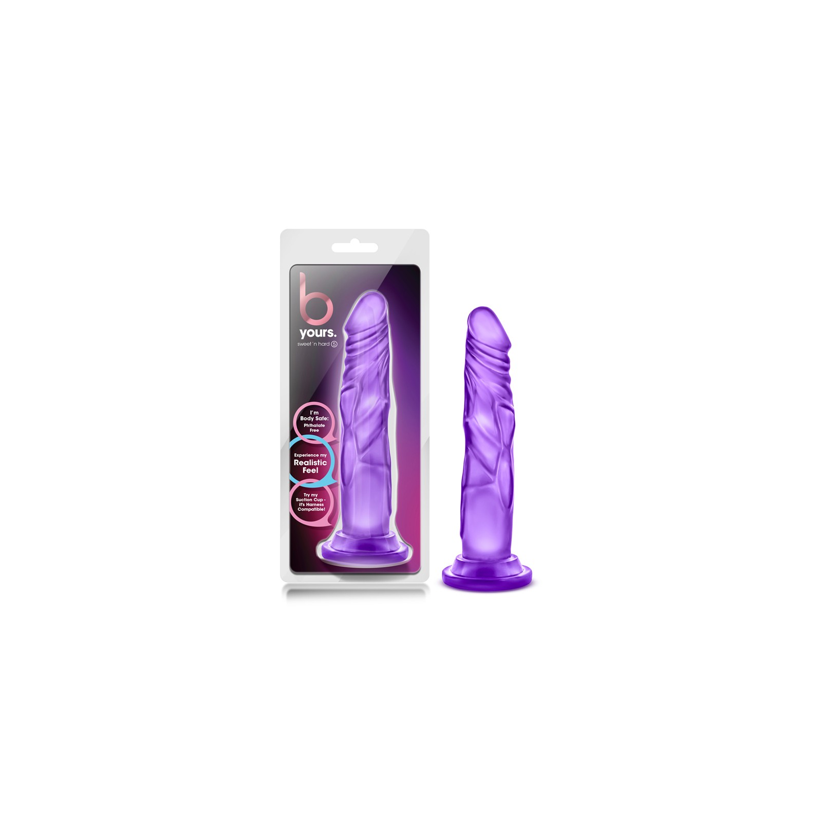 B Yours Dildo Realista de 7.5" Sweet 'n Hard con Base de Succión