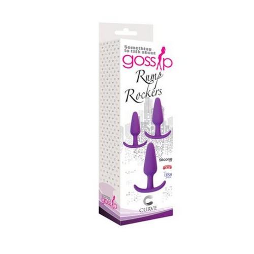 Violet Silicone Anal Plug Training Set