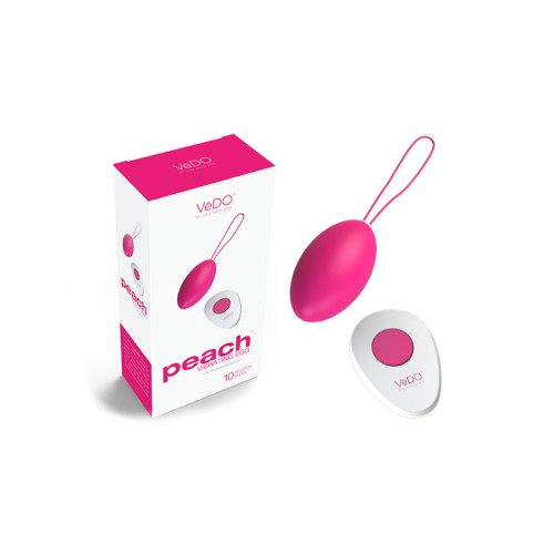 VeDO Peach Rechargeable Egg Vibrator Foxy Pink