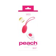 VeDO Peach Rechargeable Egg Vibrator Foxy Pink