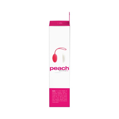 VeDO Peach Rechargeable Egg Vibrator Foxy Pink