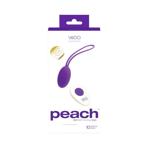 VeDO Peach Rechargeable Egg Vibe