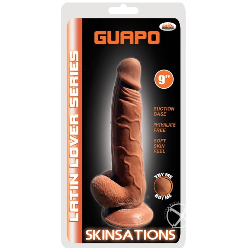 Guapo 9 Inch Realistic Dong with Suction Cup Base