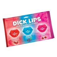 Anillos de Goma Comestibles Dick Lips 3-Pack