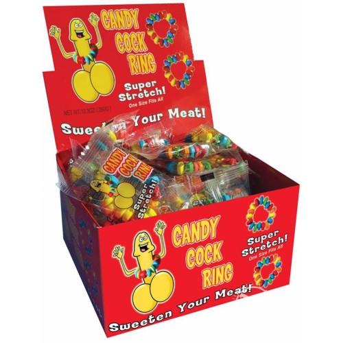 Candy Cock Ring Display 50 Pcs