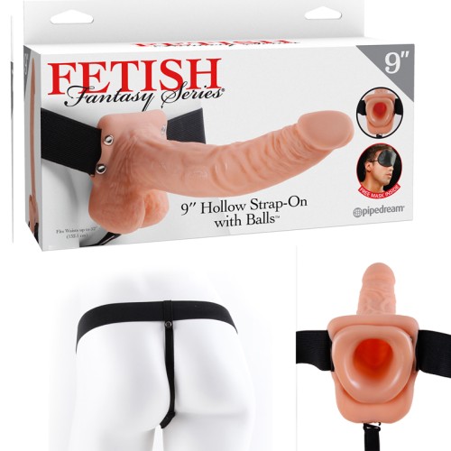 Strap-On Hueco con Bolas de la Serie Fetish Fantasy para Placer Mejorado