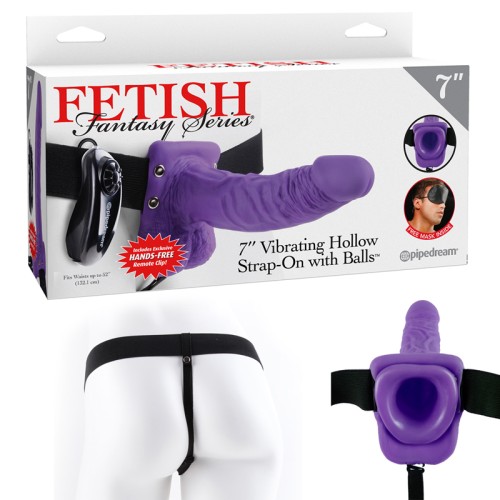 Pipedream Fetish Fantasy 7 in. Vibrating Hollow Strap-On