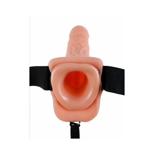 Pipedream Fetish Fantasy Series 7 in. Vibrating Hollow Strap-On with Balls