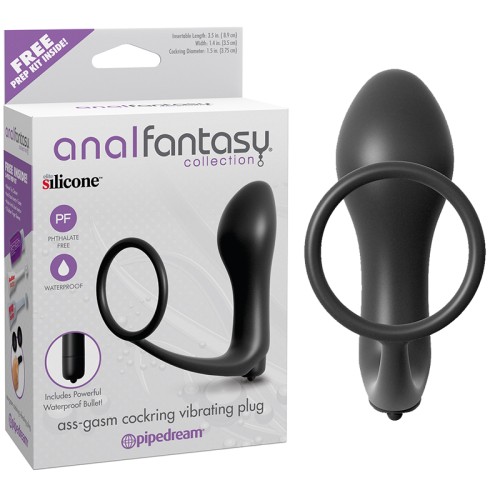 Pipedream Anal Fantasy Ass-Gasm Vibrating Cockring & Plug