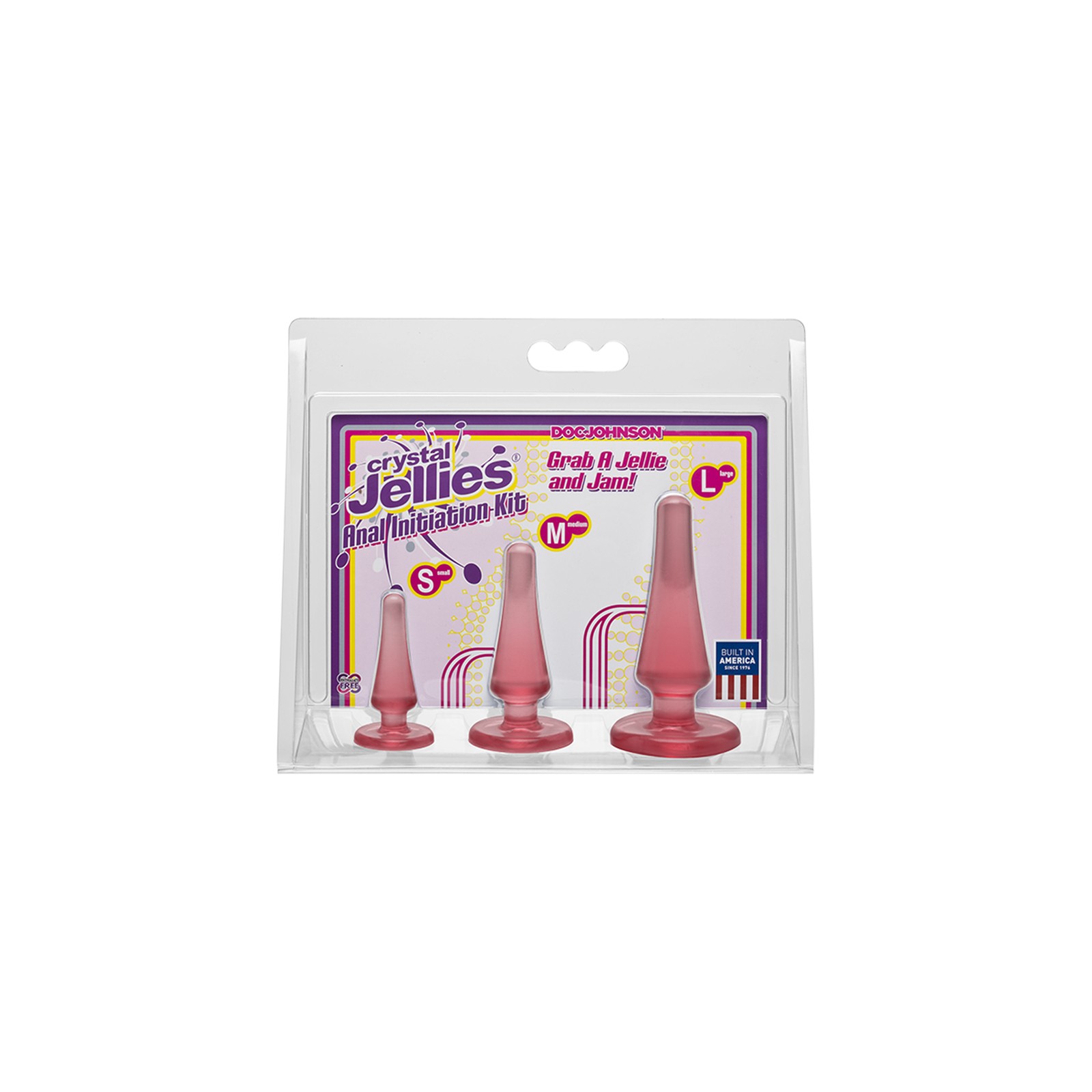 Crystal Jellies Anal Initiation Kit Pink for Beginners