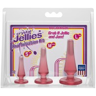 Kit de Iniciación Anal Crystal Jellies Rosa para Principiantes