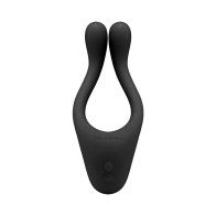 Tryst Black Vibrating Cock Ring