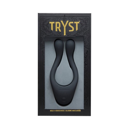 Tryst Black Vibrating Cock Ring