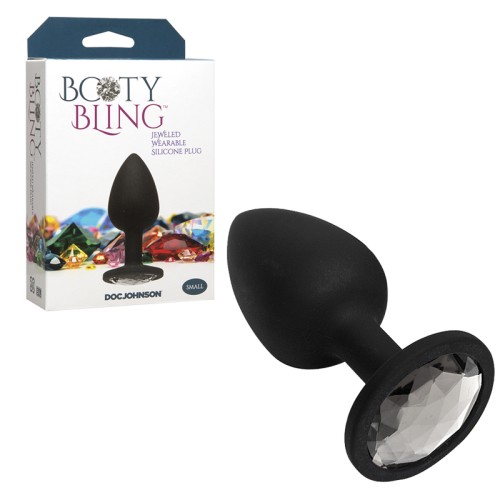 Plug Anal Booty Bling Pequeño Plateado