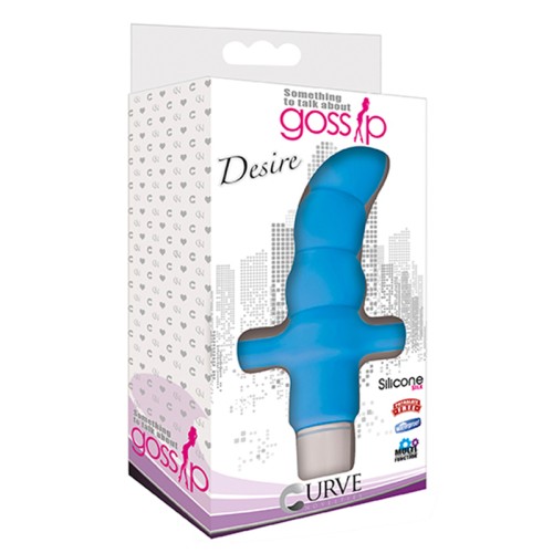 Vibrador Anal Impermeable Curve Toys Gossip Desire de Silicona Azure