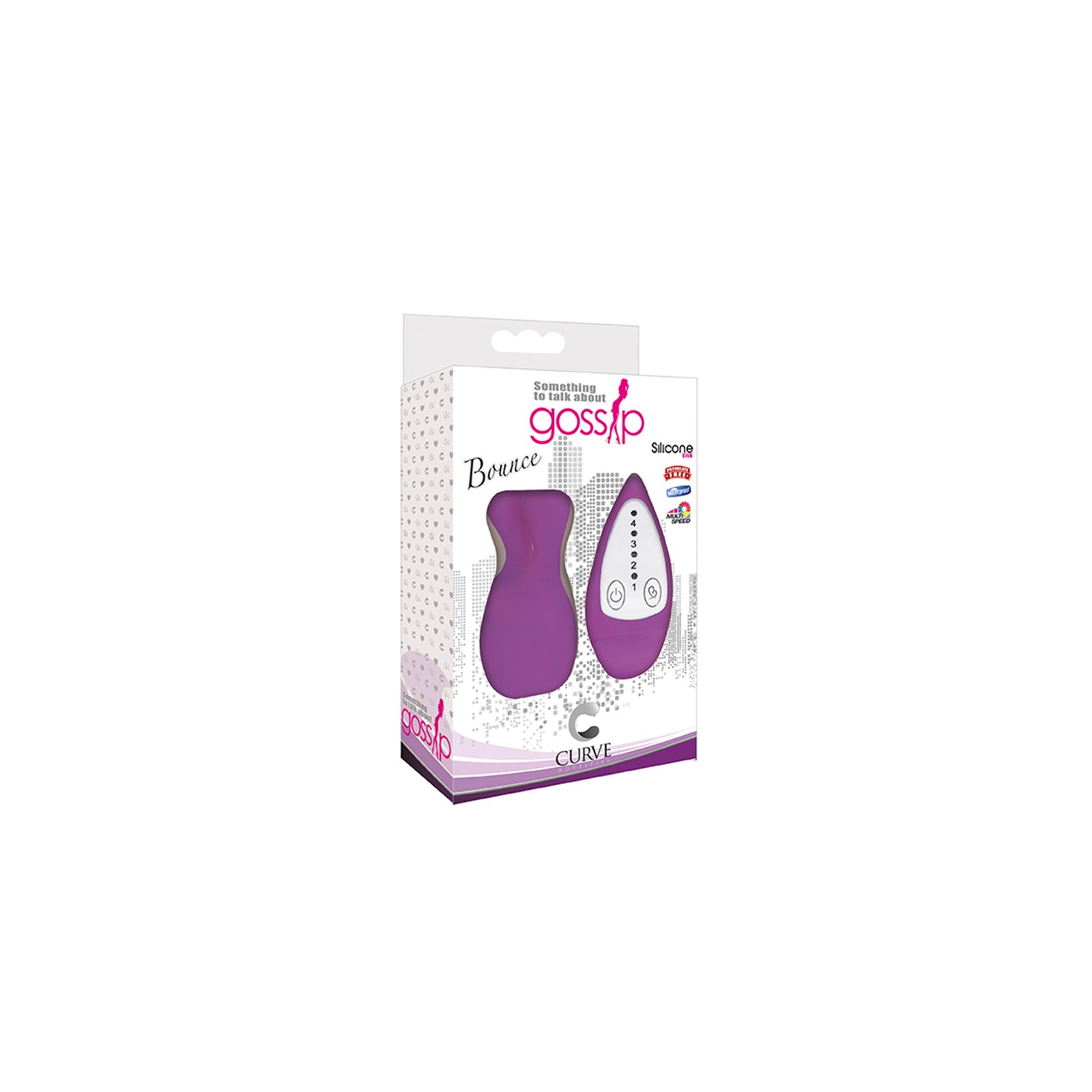 Gossip Bounce 4 Speed Silicone Wired Egg Vibrator