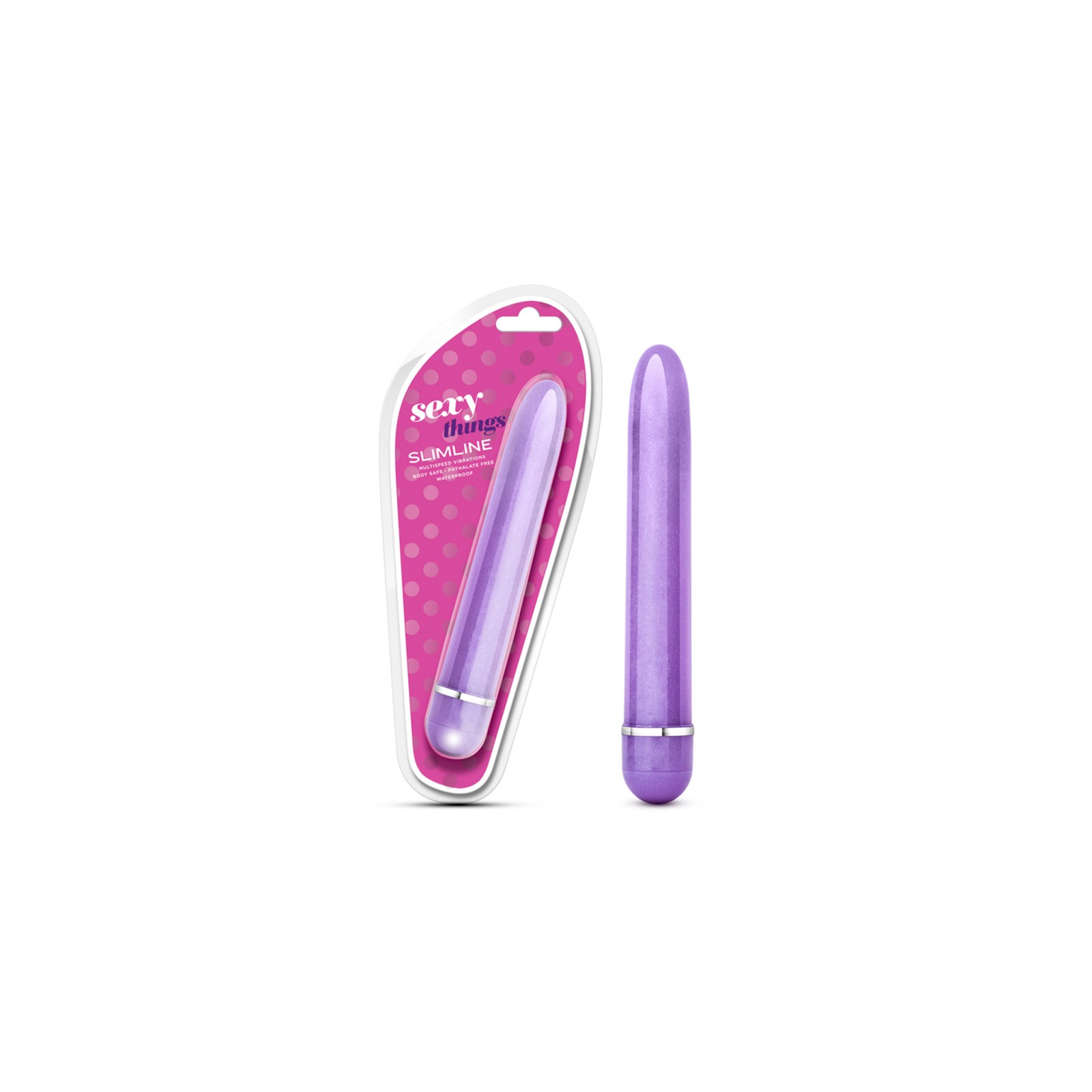 Slimline Purple Vibrator - Multi-Speed & Waterproof