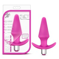 Luxe Discover Plug Anal Vibrante de Silicona Rosa