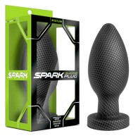 Spark Medium Silicone Anal Plug Carbon Fiber