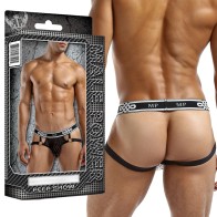 Jock Ring Male Power Peep Show Pequeño/Mediano Negro