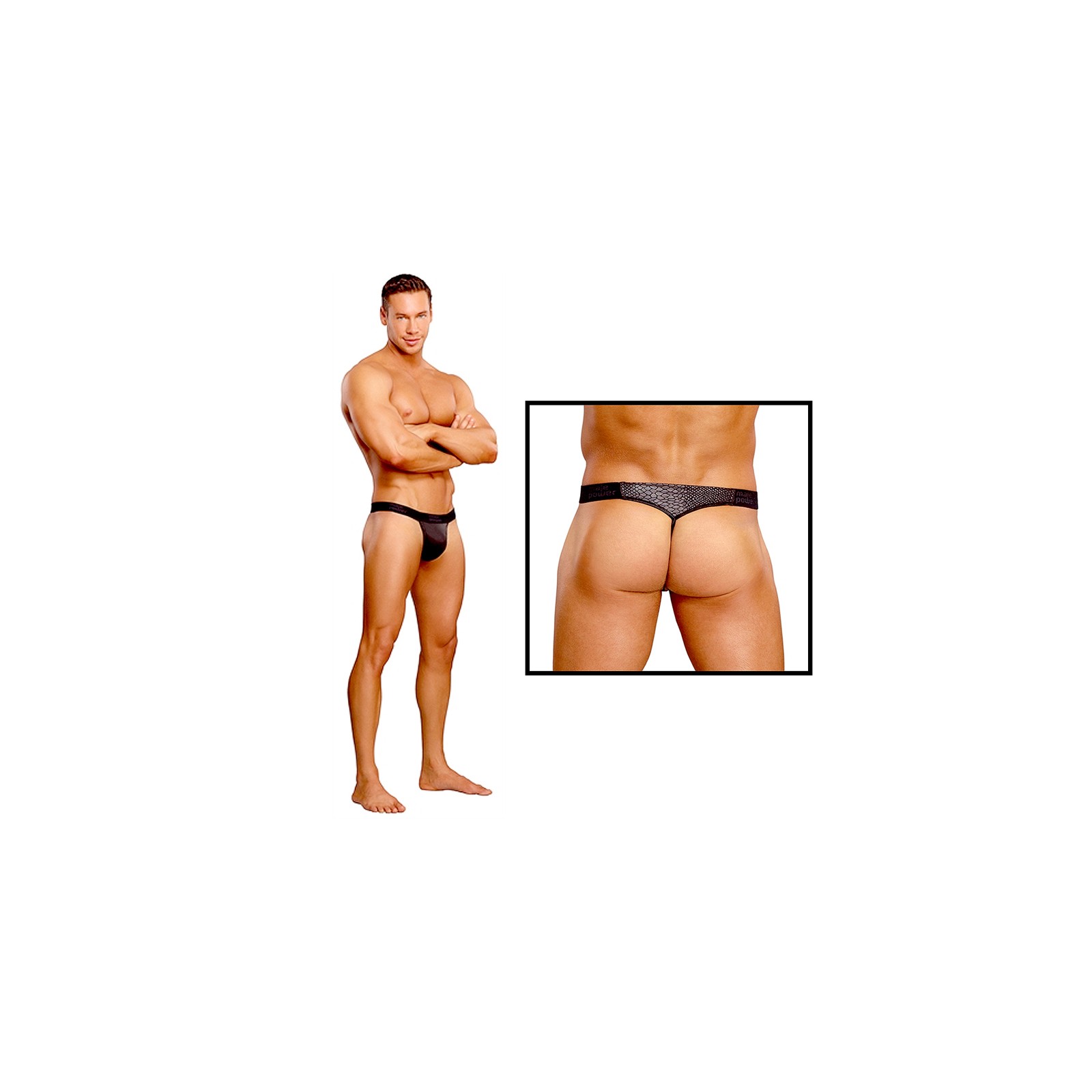 Tanga Micro V Cobra de Male Power - Comodidad Estilosa