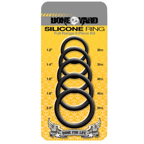 Boneyard Black Silicone Ring Kit - 5 Pieces