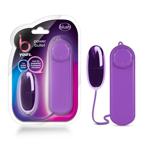 Vibrador Huevo Control Remoto B Yours Power Bullet Morado