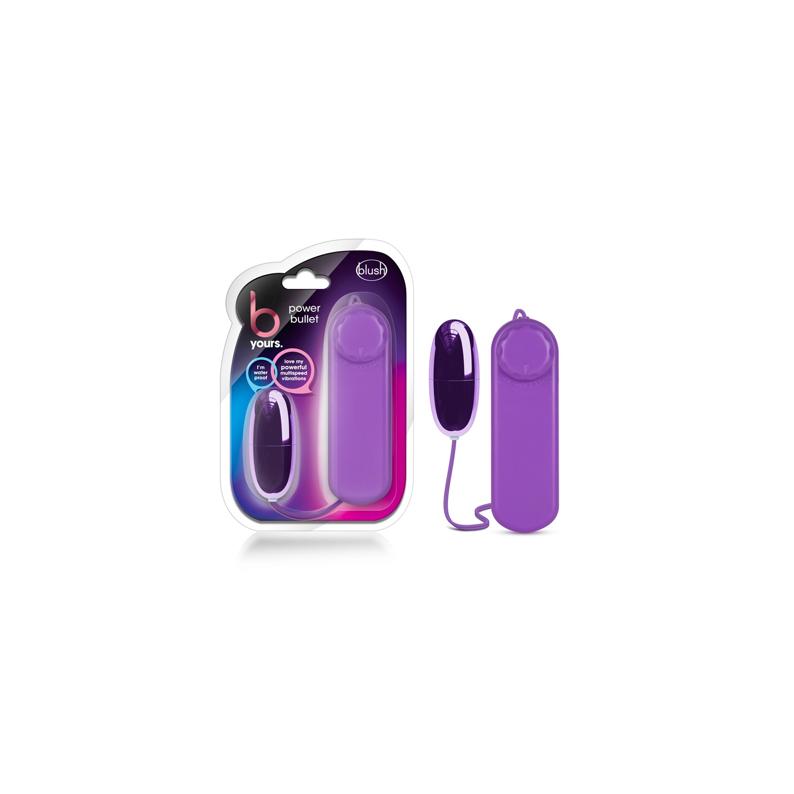 Vibrador Huevo Control Remoto B Yours Power Bullet Morado