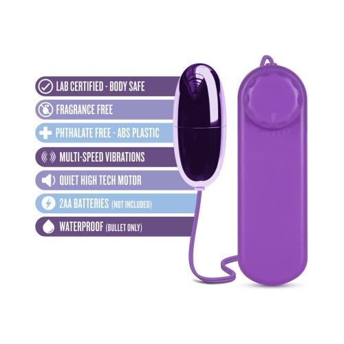 Vibrador Huevo Control Remoto B Yours Power Bullet Morado