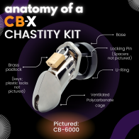 CB-6000S Clear Male Chastity Device - Comfort and Security