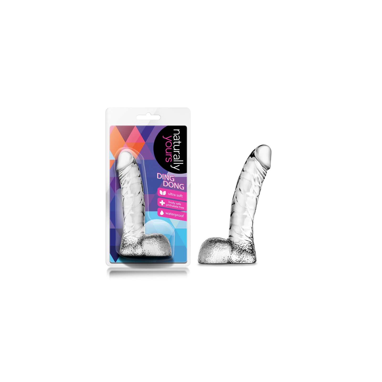 Dildo Natural Ding Dong de 5.5in para Principiantes