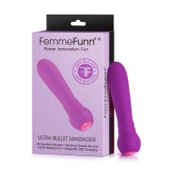 FemmeFunn Ultra Bullet Masajeador - Vibrador de Silicona Recargable