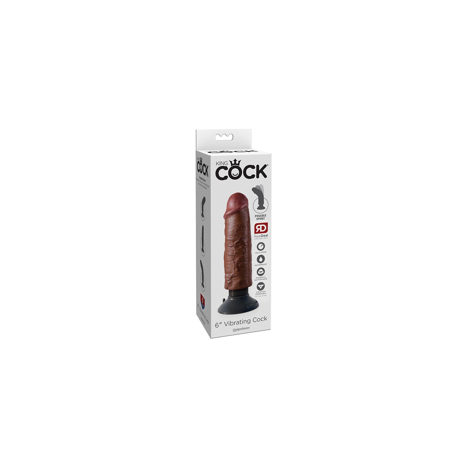 Pipedream King Cock Dildo Vibrador para Placer Realista