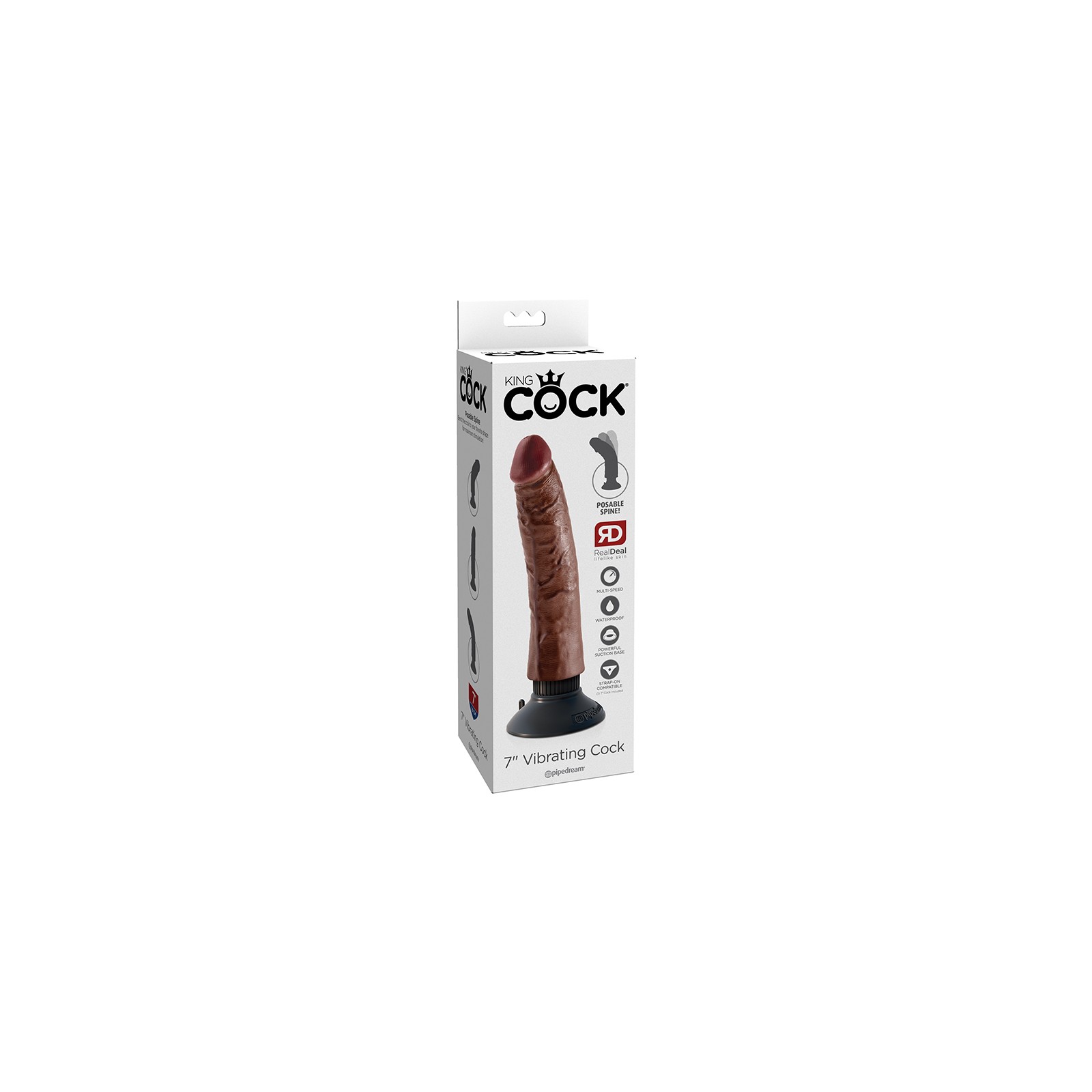 Dildo Vibrador King Cock de 7 Pulgadas