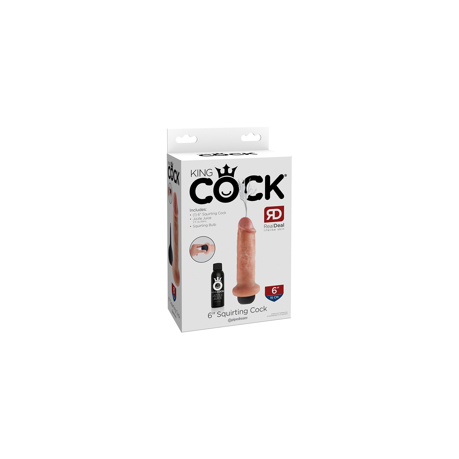 Pipedream King Cock 6 in. Squirting Cock - Realistic Pleasure