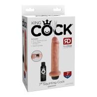 Dildo Pipedream King Cock de 7 Pulgadas con Eyaculación