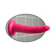 7 in Slim Realistic Dildo Pink by Pipedream