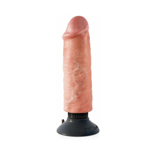 Pipedream King Cock Dildo Vibrador de 6 in. con Ventosa