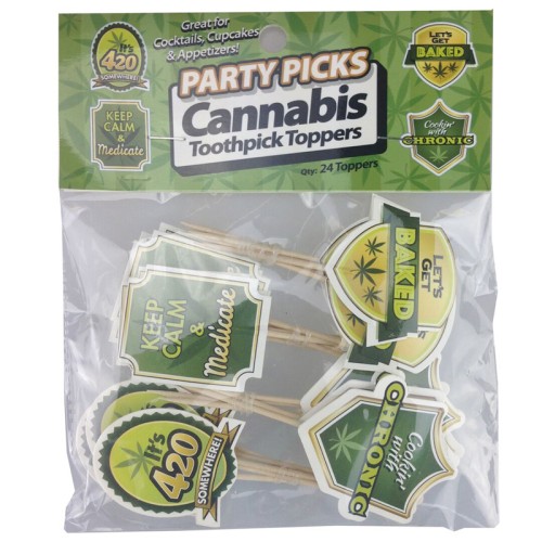 Palillos para Fiestas con Diseño de Cannabis