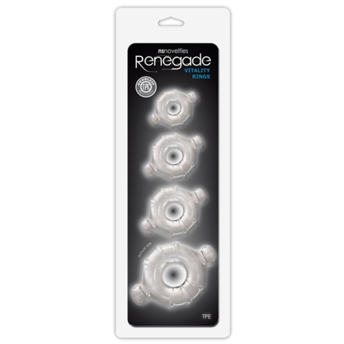 Anillos Vitality Renegade 4-Pack Transparentes