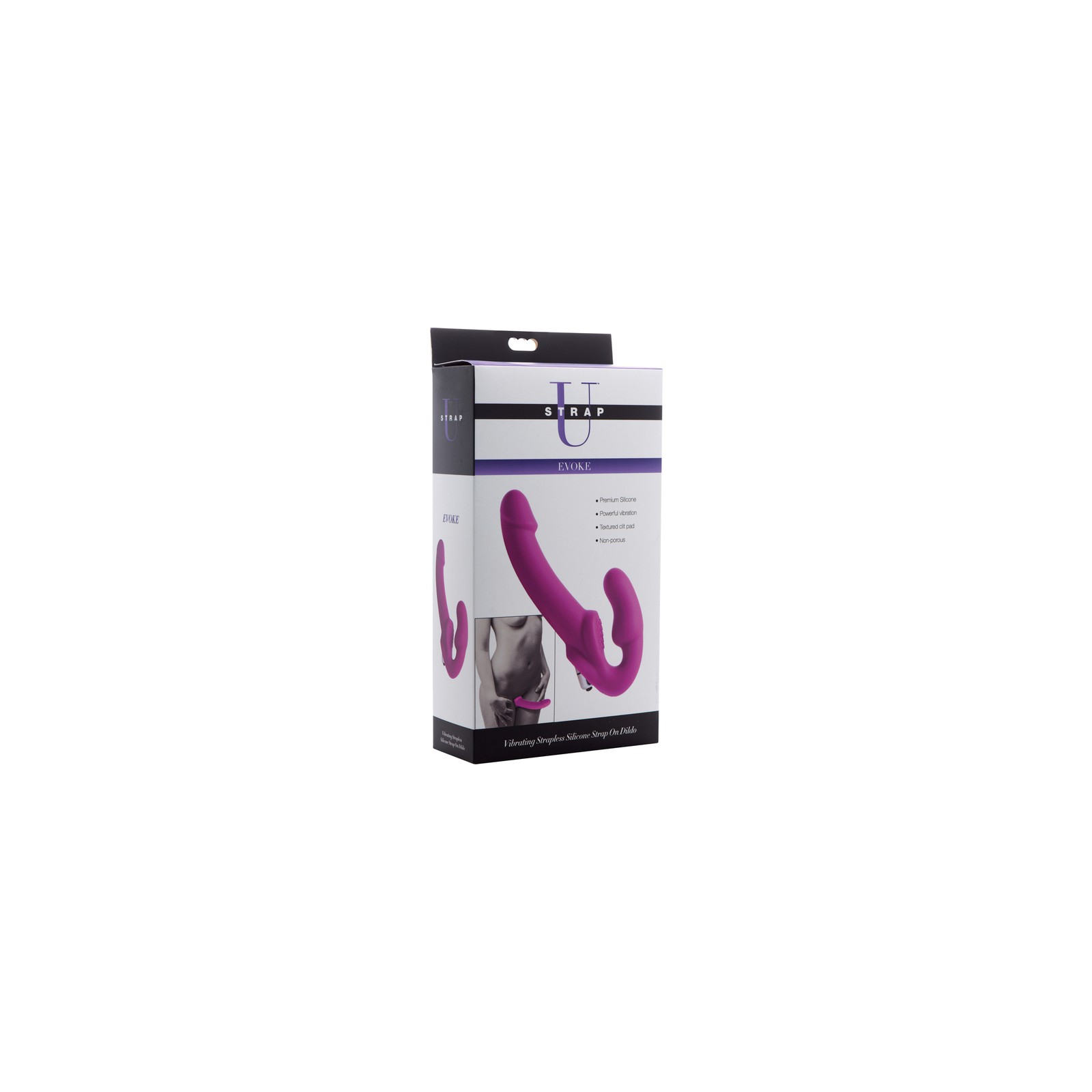 Dildo Vibrante de Silicona Sin Arnés Strap U Evoke