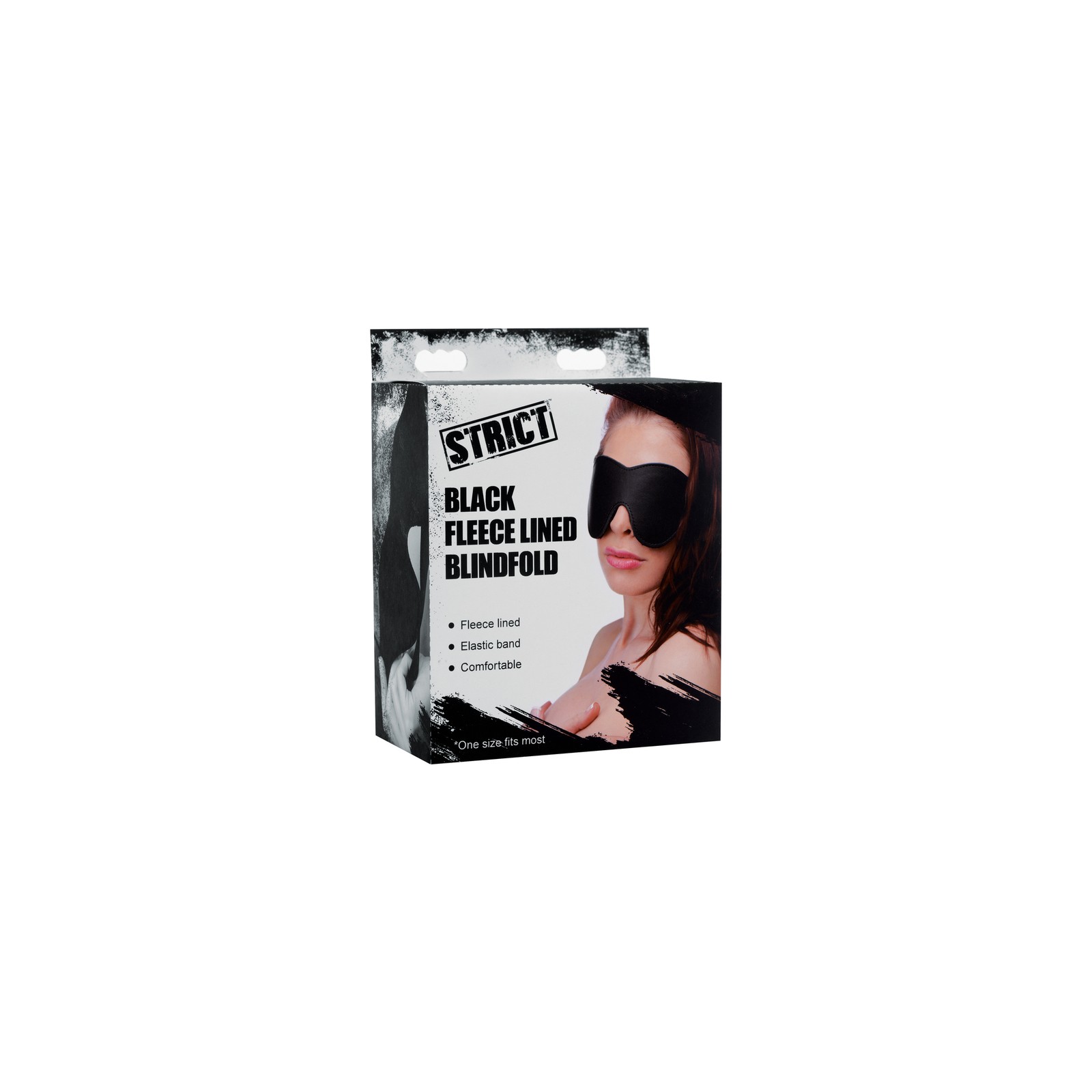 Strict Black Fleece Lined Blindfold