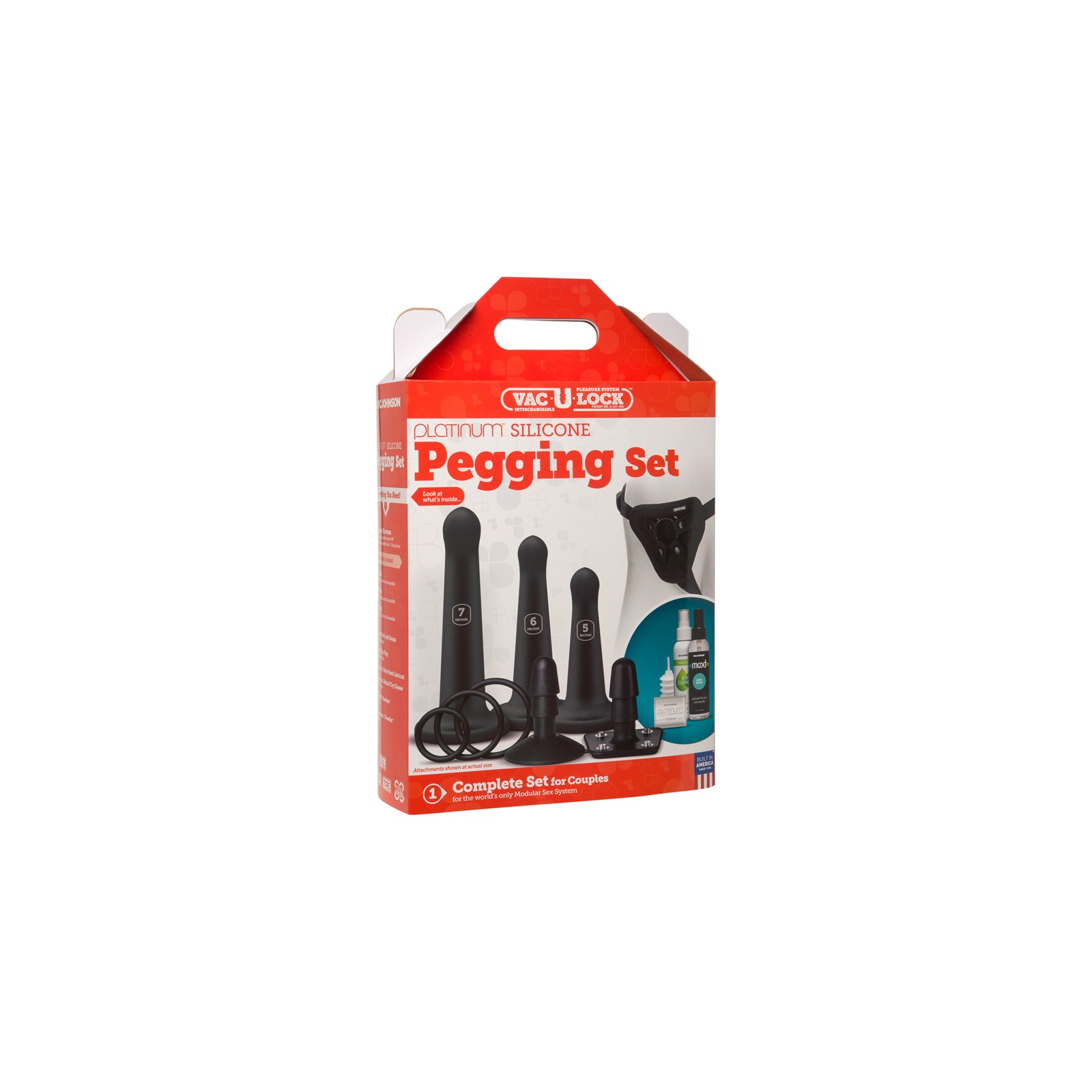 Set de Pegging de Silicona Vac-U-Lock para Placer Versátil