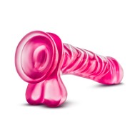 B Yours Basic 8 Realistic Dildo with Balls Pink