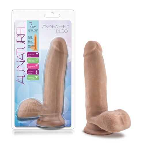 Dildo Dual de Densidad Posable de 7 in. Au Naturel