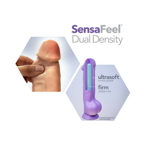 Au Naturel 7 in. Sensa Feel Fat Boy Posable Dildo